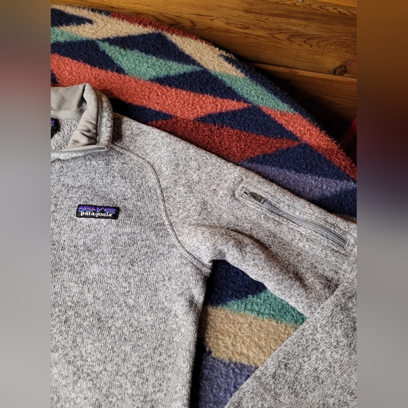Patagonia Better Sweater Womens Small Heather Gray 1/4 Zip Fleece *Read* - Picture 3 of 9
